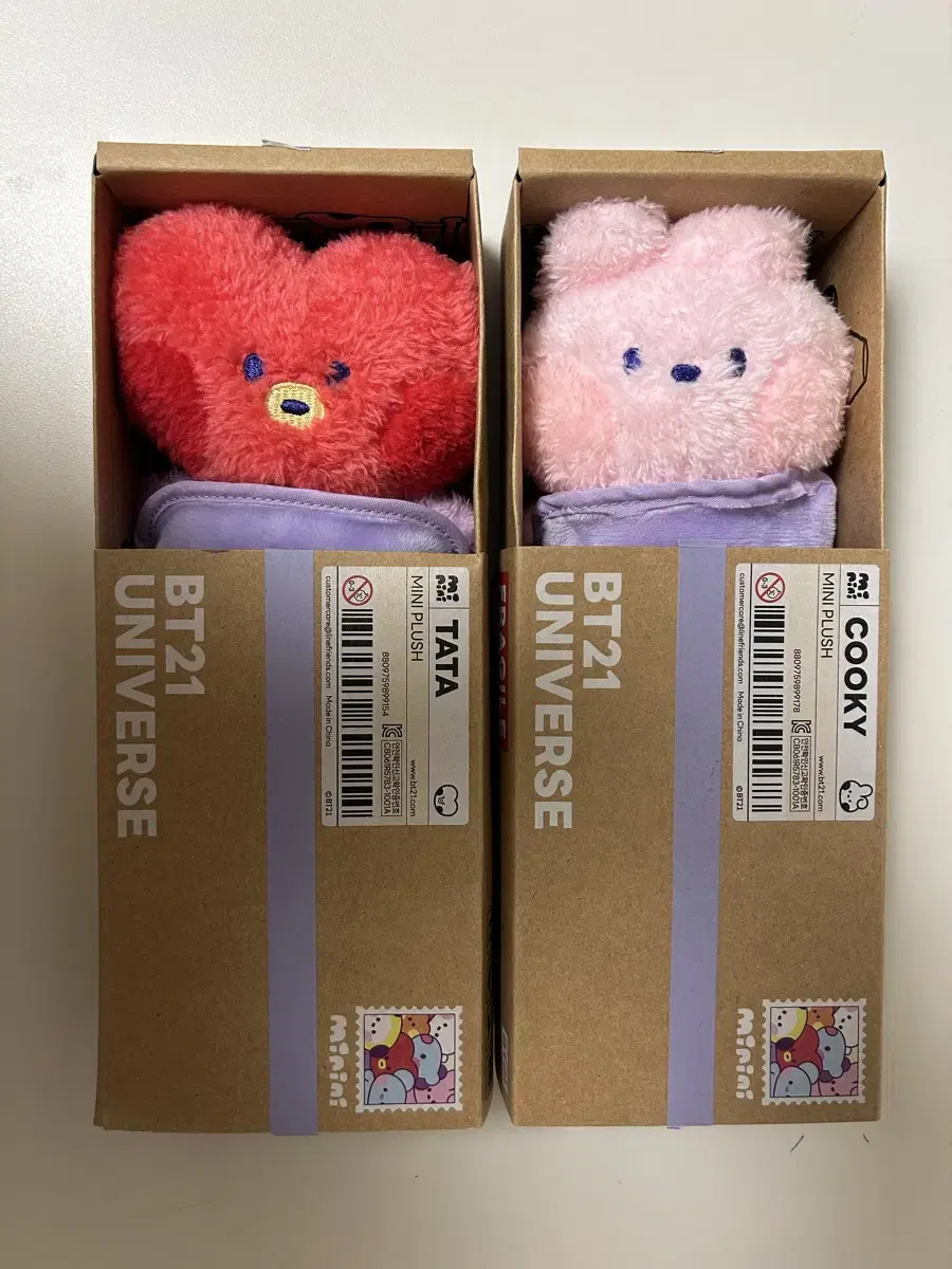 BT21 미니 미니니 인형 minini 타타 쿠키 Tata Cooky